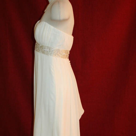 NICOLE MILLER BEADED SILK WEDDING BRIDAL DRESS JA0005 $1980 - Picture 8 of 12